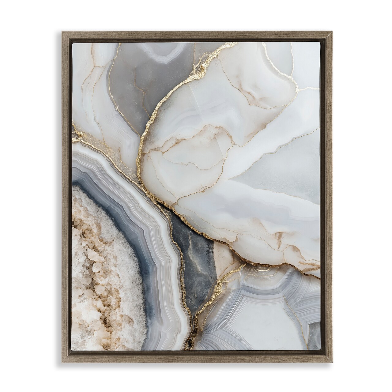 Stupell Industries Mineral Elegance Granite Floating Frame, design by Svetlana Aleynikova